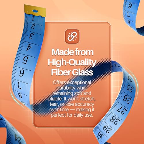 Flexzion Cloth Measuring Tape for Sewing, Soft Ruler, 60 in/150 cm, 12 Pack | Flexible Dual-Scale Tapes with Inches and Centimeters for Tailoring, Crafts, Clothing, and Body Measurements; Assorted Colors