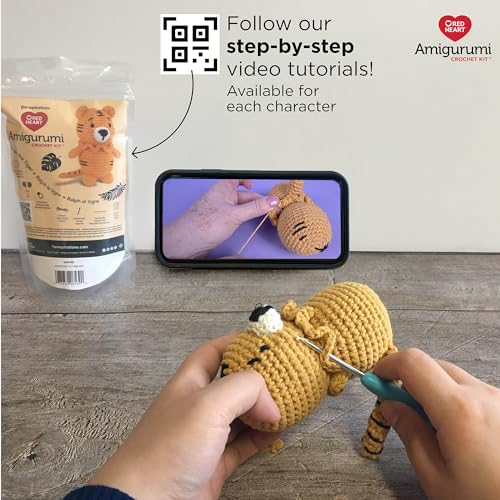 Red Heart Amigurumi Ralph The Tiger Kit - color: Ralph the Tiger