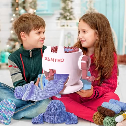 SENTRO Knitting Machine, 22 Needles Knitting Machines for Kids, Crochet Knitting Machine Kit for Sock/Hat/Pumpkin - size: 22 Needles