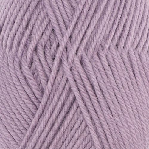 100% Superwash Wool Yarn 6 Skeins 300g DK Weight Knitting Crochet D. Lilac | Sourced from Peru for breathable warmth and 654yd total length per 300g pack ideal for soft baby garments hats and sweaters - color: Dreamy Lilac