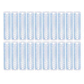 Knitting Needle Gauge, 20Pcs Soft Plastic Knit Measure Size Ruler, Needle Sizer Measuring Tool for Knitting Crochet Yarn Crafts