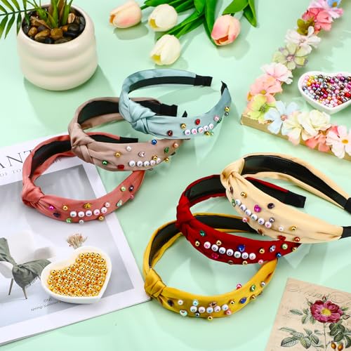 636 Pieces DIY Headband Making Kit Gift Make Your Own Fashion Hair Accessories Set with Alphabet Beads Rhinestone Diamond Pearl for Summer Birthday Party Supplies - style: Shining Style