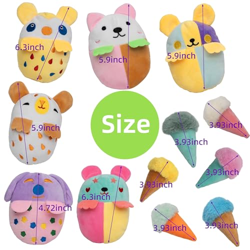 20 Pack Squeaky Dog Toys Bulk, Plush Small Dog Chew Toy For Puppy Teething | Variety Animal Stuffed Puppy Toys Bundle,Cute Soft Plush Dog Toys for Small Medium Breeds to Keep Them Busy ﻿ - color: Dog Toys(20pack)