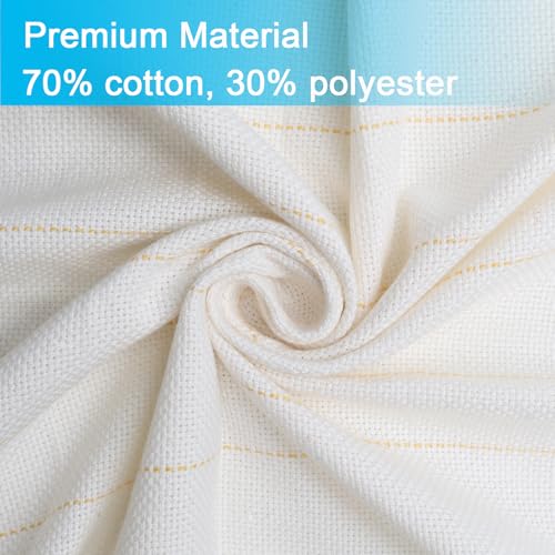 39 x 39 Inches Premium Primary Tufting Cloth with Marked Lines, Monk Cloth for Rug-Punch, DIY Punch Needle Carpet Making Supplies - size: 39 x 39 inch
