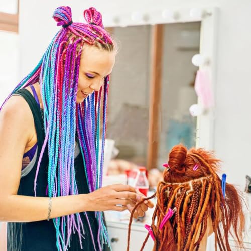 Weabetfu Dreadlocks Crochet Hooks with Ergonomic Handle,Dreadlock Needle Tool for Craft,Dreadlock Crochet Hook for Hair 0.5mm 1 Hook - size: 1 Hook 0.5mm