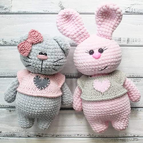 Yarn Art Dolce Yarn 100% MicroPolyester Velvet Blanket Amigurumi Super Bulky :6 Baby Chenille Yarn (1 Skein, 759-FUSIA) - color: 759-FUSIA