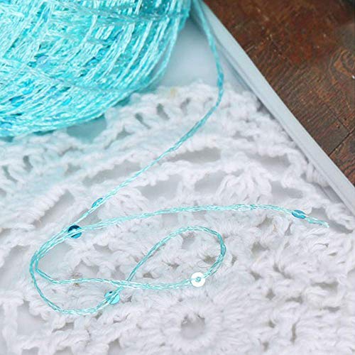 Clisil Gold Sequin & Sparkle Yarn - Polyester Art Yarn, 200g - color: Gold, size: 200g