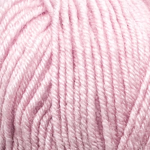 Estako Star-DK Soft Yarn for Crocheting, DK Weight 3, 4-Pack, Powder | 75% acrylic 25% wool, 4 skeins, 400 g, 1224 yds, amigurumi, granny squares, socks, beanies, mittens, plush toys - color: 30699 - Powder, size: Pack of Four