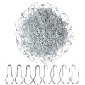 500pcs Silver Bulb Pins 0.8" Gourd Safety Pins for Craft Project, Home Accessories - color: Silver
