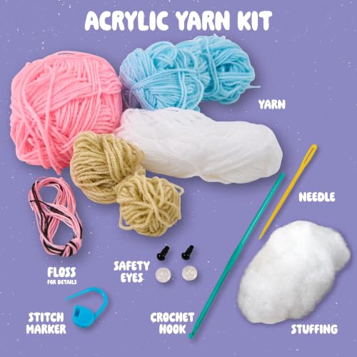 Bucilla, Complete Crochet Kit for Beginners, Amigurumi Besties, BES-Teas - color: Bes-Teas
