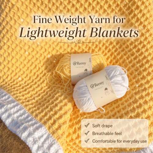 Skinny Chenille Yarn for Crocheting - 6 Pack of 50g/158yd (948yd Total) - Soft Matte Thin Chenille CYC #2 - Fine Weight Baby Yarn for Plush Toys, Baby Blankets & Small Crafts(Snow White) - color: Snow white