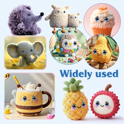 TOAOB 28pcs Plastic Safety Eyes with Washers Dark Blue Oval 13 x 18mm Stuffed Animals Craft Doll Eyes for DIY Amigurumis Crochet Animals Puppet Making - color: Dark blue