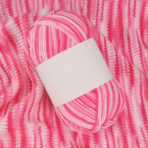 Threads for Knitting Yarn Crochet Yarn Rainbow for Crocheting Knitting Projects(Cherry Blossom) - color: Cherry Blossom