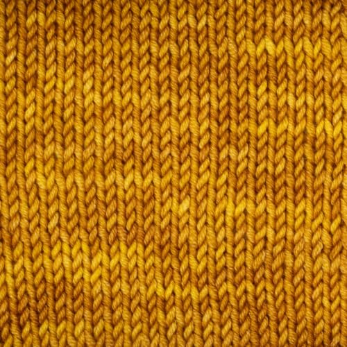 KnitPro Symfonie DK Weight Merino Wool Yarn 240yds, 100g, Gold Leaf | 100% Extrafine Merino, Hand Dyed, OEKO-TEX Certified, Superwash, Colorfast, #3 Yarn Skein for Knitting & Crochet - color: Gold Leaf