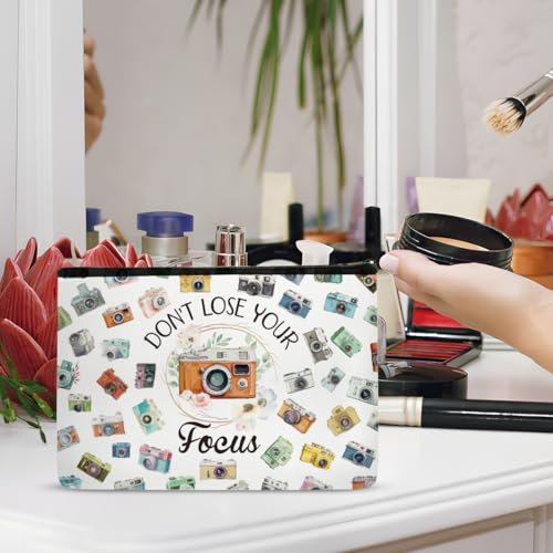 Photographer Gifts Makeup Bag - Photography Gifts Cosmetic Bag for Photographers Women Teacher Friends Photo Lovers, Waterproof Travel Toiletry Organizer Foldable Zipper Pouches - style: Photographer