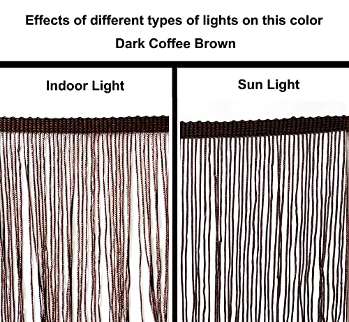 10 Yards of 4" Long Chainette Fringe Thread Yarn Tassel Trim Braid Fringe for Crafts Sewing and Decor-Dark Coffee Brown - color: Dark Coffee Brown, size: Value 10 Yards