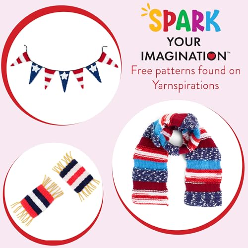Red Heart Super Craft Kit America, Yarn for Crocheting and Knitting - style: Super Craft Kit America