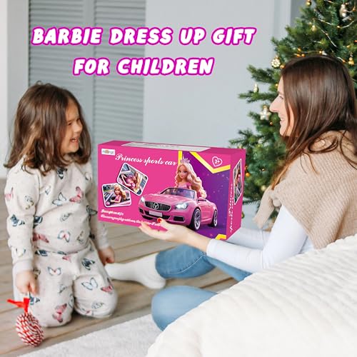 MINIFUN 91 Pcs Doll Convertible Car Set, Doll Clothes and Accessories | Doll Playset Dress up Toys for Girls Kids Toddlers, Gift Toys for Age 3 4 5 6 7 8 9 10 11 12 - style: MT029A