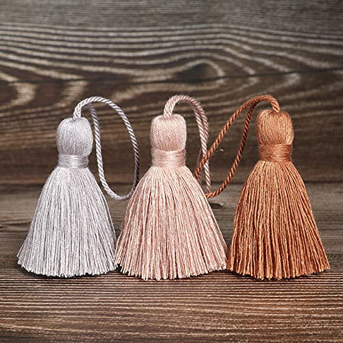 amokk Cute Chunky Bookmark Tassels with Cord Loop for Home Decor Tassels for Jewelry Making, Bookmark, DIY Craft - 5.31 in Length 14 Pieces (Dark Green) - color: Dark Green