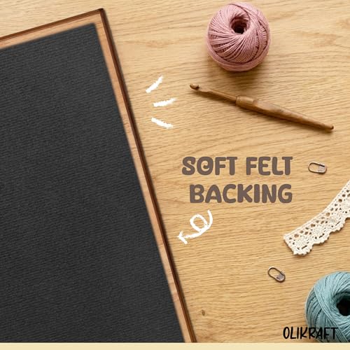 Olikraft Granny Square Blocking Board (15 Inch, 50 Pins) | Durable wood build, evenly spaced 0.5 inch holes for perfect tension, secure hold from rust-resistant stainless steel - size: 15 inches, style: Premium - 50 pins