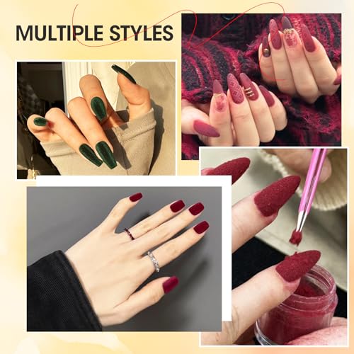 20g Flocking Powder - Velvet Fibers for Crafts DIY Scenery (Pink) - color: Pink