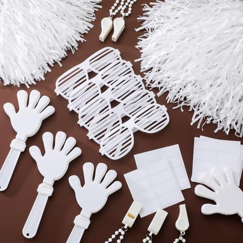 Realspring 148 Pcs Team Spirit Accessories for Sport Events - color: White