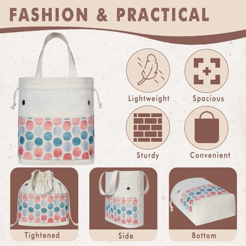 TOGETRUE Yarn Bag, Knitting Crochet Tote Bag, Yarn Storage Bags Organizer, Crochet bags for Crocheting Project, Store Skein Ball, Short Knitting Needle (Medium, Point Shape) - color: Point Shape, size: Medium