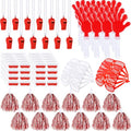 Realspring 148 Pcs Team Spirit Accessories for Sport Events - color: Red White