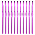 Abeillo 12 PCS 6.5 mm Crochet Hook, US Size K/10.5 Crochet Hooks Aluminum Knitting Needles for Yarn Craft, Crochet Needles - color: 6.5mm