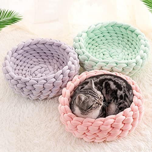 Moon Waves Chunky Yarn for Arm Knitting Crochet Making Blanket Pets House(Light Green) - color: Light Green