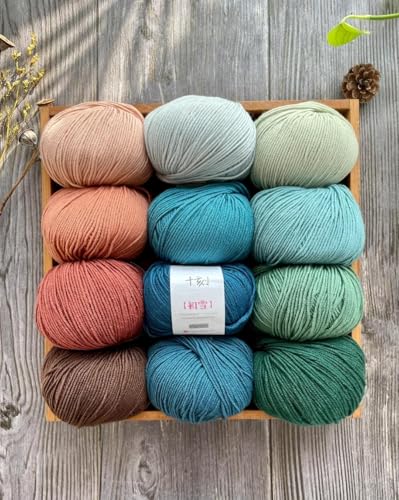 Merino Wool Yarn, Superwash Anti-Pilling, Sport Weight, for Knitting and Crocheting DIY Scarf Sweaters, 3.52 oz/100 g, (Per Skein 1.76 oz 150 Yards)-Cocoa Brown - color: Cocoa Brown