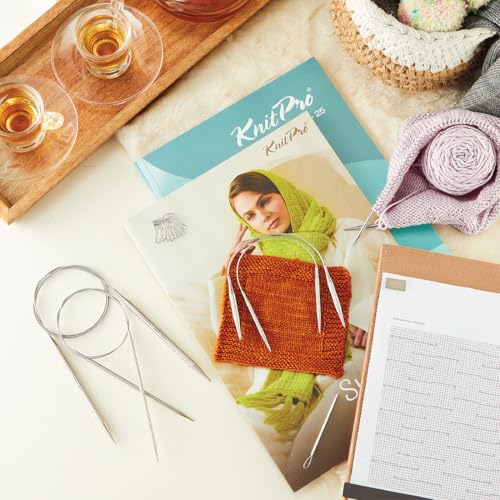 KnitPro Stelo Lace Circular Needles 16" (40cm) | US Size 3 (3.25mm) - size: US Size 3 (3.25mm)