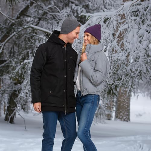Yacht & Smith Wholesale Beanie and Glove Winter Bulk Kit, Kids Adults Bulk Sets, Homeless Donation Shelters - color: Mens Hat Glove Set