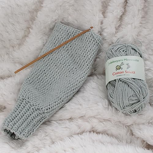 JubileeYarn Cotton Select Yarn - 50g/Skein Sport Weight - Tidal Wave - 4 Skeins - color: 024 Tidal Wave, size: 4 Skeins
