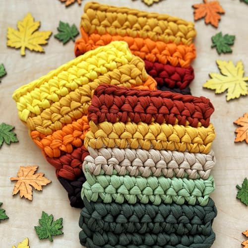 Bobilon 3-5 mm Thin Cotton T-Shirt Yarn for Amigurumi - Mustard | 100% cotton t shirt yarn for amigurumi, crochet, knitting and macrame; new fabric, not recycled; 109 yds - color: Mustard