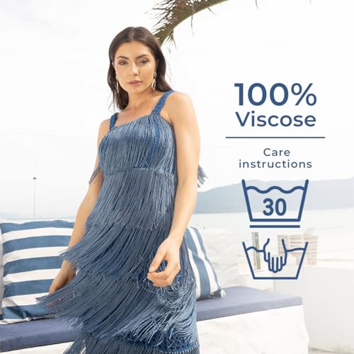 CIRCULO Encanto Yarn 100% Viscose - Luxury & Shine - Light Worsted Weight Yarn - 140 yds, 3.52 oz - Color 8473 - Aluminum - color: 8473 - Aluminum, size: Encanto - DK #3