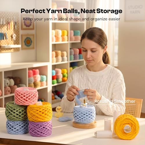 Caydo 30pcs Reusable Yarn Cake Tubes for Our Electric Yarn Winders, White | Keep Perfect Cake Shape, Stackable Tube for Tidy Yarn Storage, Practical Knitting & Crochet Accessory Tool for Craft Lovers - color: Yarn Ball Tube