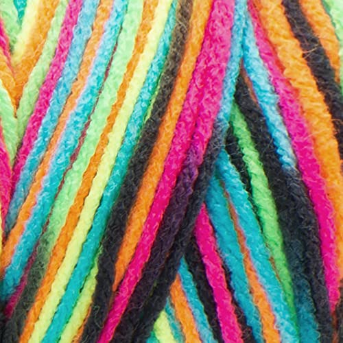 Red Heart Super Saver Econ Blacklight Yarn - color: Print - Blacklight, style: Print