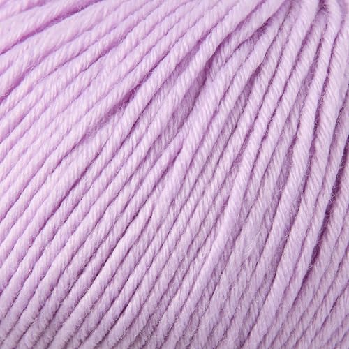 Merino Wool Yarn for Knitting & Crocheting - 35% Wool, 65% Acrylic - color: Purple, size: 2 Ball