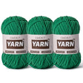 3 Packs Plush Chenille Chunky Crochet Yarn - Baby Yarn for Crocheting Soft - Velvet Yarns Knitting for Blankets Crafts - Fluffy Amigurumi Yarns 300g / 393yd (3 Greener) - color: 3 Greener