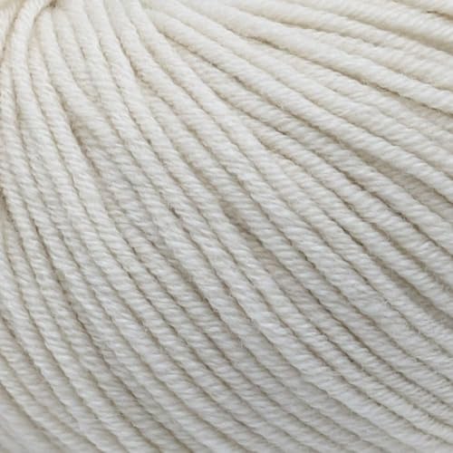 Double Knit-Weight (DK), 100% Superwash Fine Merino Wool Knitting and Crochet Yarn - Purely Merino DK 3301 Off White - color: 3301 Off White
