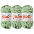 Soft Chunky Chenille Yarn for Crocheting-(300g/10.58oz) Bulky Knitting Crochet Yarn for Blankets-(150m/164yds) Fluffy Velvet Baby Yarn for Amigurumi&Crafts.(3 Avocado Green) - color: 3 Avocado Green
