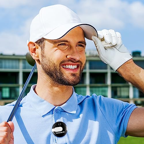 Frienda Golf Score Counter with One Touch Reset | Clip-on Golf Stroke Counter for Women and Men, One-press Reset Counts to 12, Attaches to Glove Collar Belt, Mini Scorekeeper - color: Black