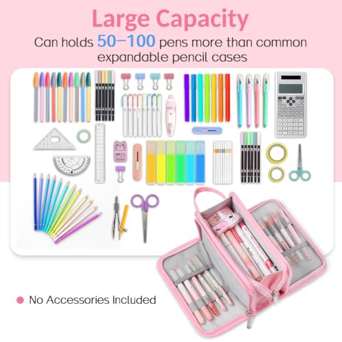 Sooez Large Pencil Case, Pencil Pouch, Pencil Bag, Pencil Box, Pure Black | Ample Storage, Durable Canvas, Smooth Zippers, Portable Handle, Cute Stationery Organizer, Makeup Bag, School Supplies, Boys - color: Pure Black