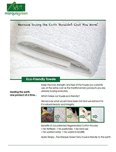Optima Collection Platinum Level 16" X 30" White Hand Towels, Set of 2, 100% Eco-Friendly Pre-Consumer Regenerated Cotton | Cotton towel collection for bath, hospitality, guest bathrooms and daily use - size: Set of 2, style: Platinum Quality