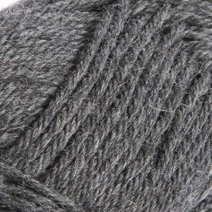 Knit Picks Wool of the Andes Gray 100% Wool Yarn Pack for Knitting | 10 skeins (500g total) of soft worsted weight crocheting yarn in Cobblestone Heather color, good for felting. - color: Cobblestone Heather