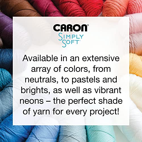 Caron Simply Soft Yarn for Crocheting & Knitting, Periwinkle, 3-Pack | #4 Worsted Medium, Soft 100% Acrylic Yarn for Crochet, Knitting, Blankets and Crafts, 315 Yards, 170.1g/6oz per skein - color: Periwinkle, style: Simply Soft