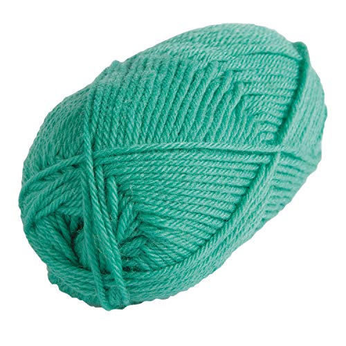Knit Picks Wool of the Andes Blue 100% Wool Yarn Pack for Knitting | 10 skeins (500g total) of soft worsted weight crocheting yarn in Tranquil color, good for felting. - color: Tranquil