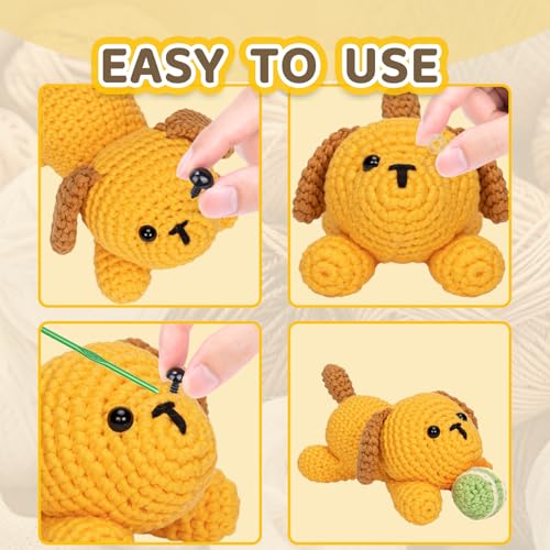 400Pcs Safety Eyes for Crochet Eyes Amigurumi，10mm Safety Eyes for Stuffed Animals, 200pcs Washers whth 200pcs Plastic Craft Eyes for Crocheting Doll Eyes Making - color: 10MM 400pcs