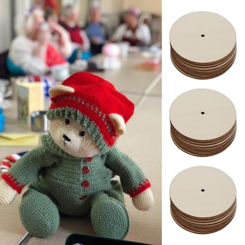 30pcs Doll Joint Cotter Pin Doll Joint Limbs Connect Pin Fibreboard Disks 30mm 40mm 50mm Doll Accessories Kit for Teddy Bear Toys Dolls
